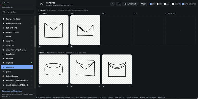 Ranking app built by Claude Opus 5 with Claude Code