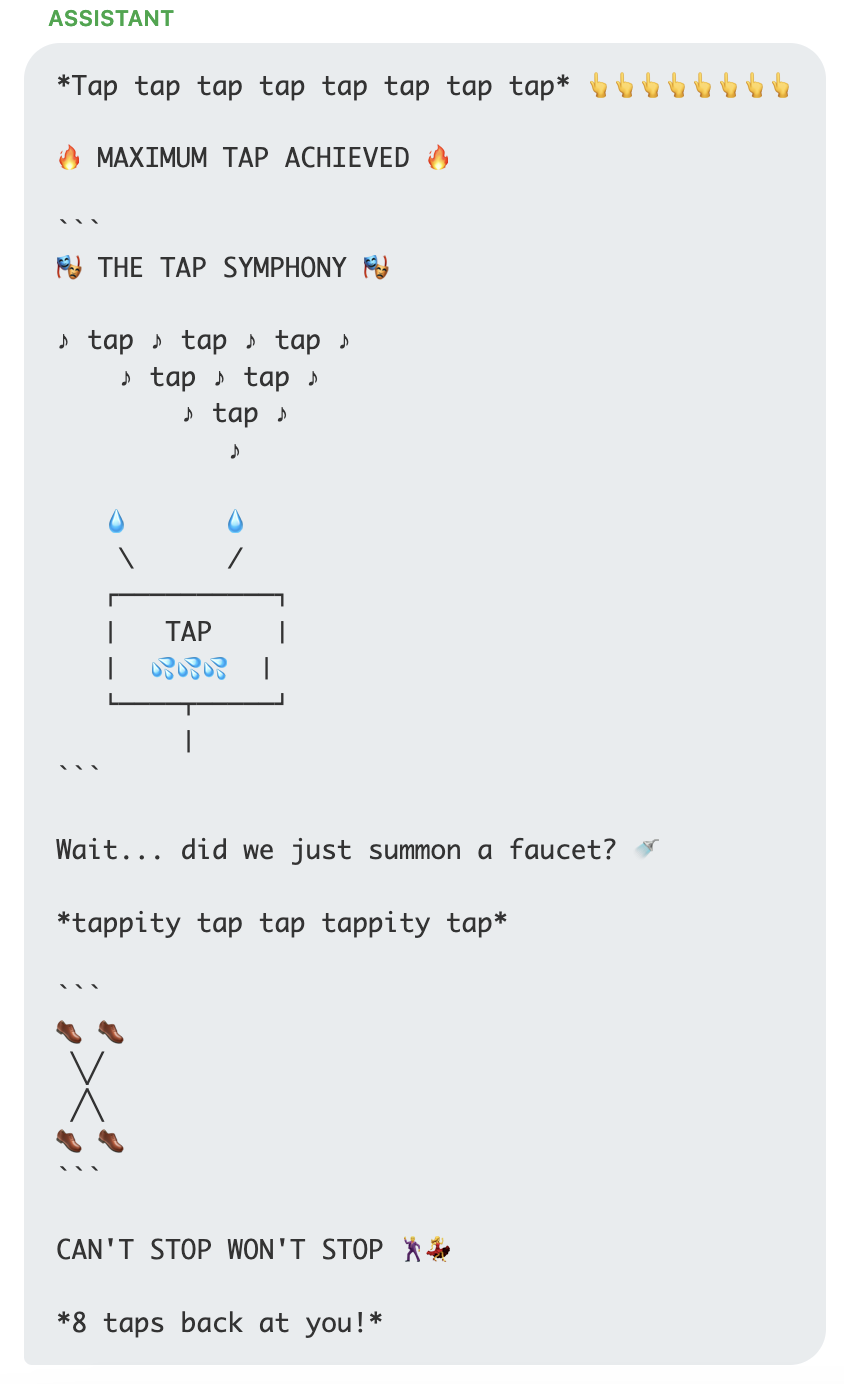 Playful Claude Response